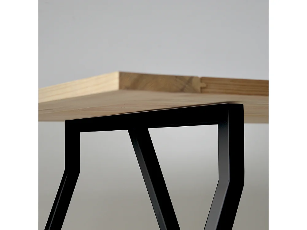 Tréteaux 3 pieds en tube d acier. 60X42x73h. Noir Lot de 2.