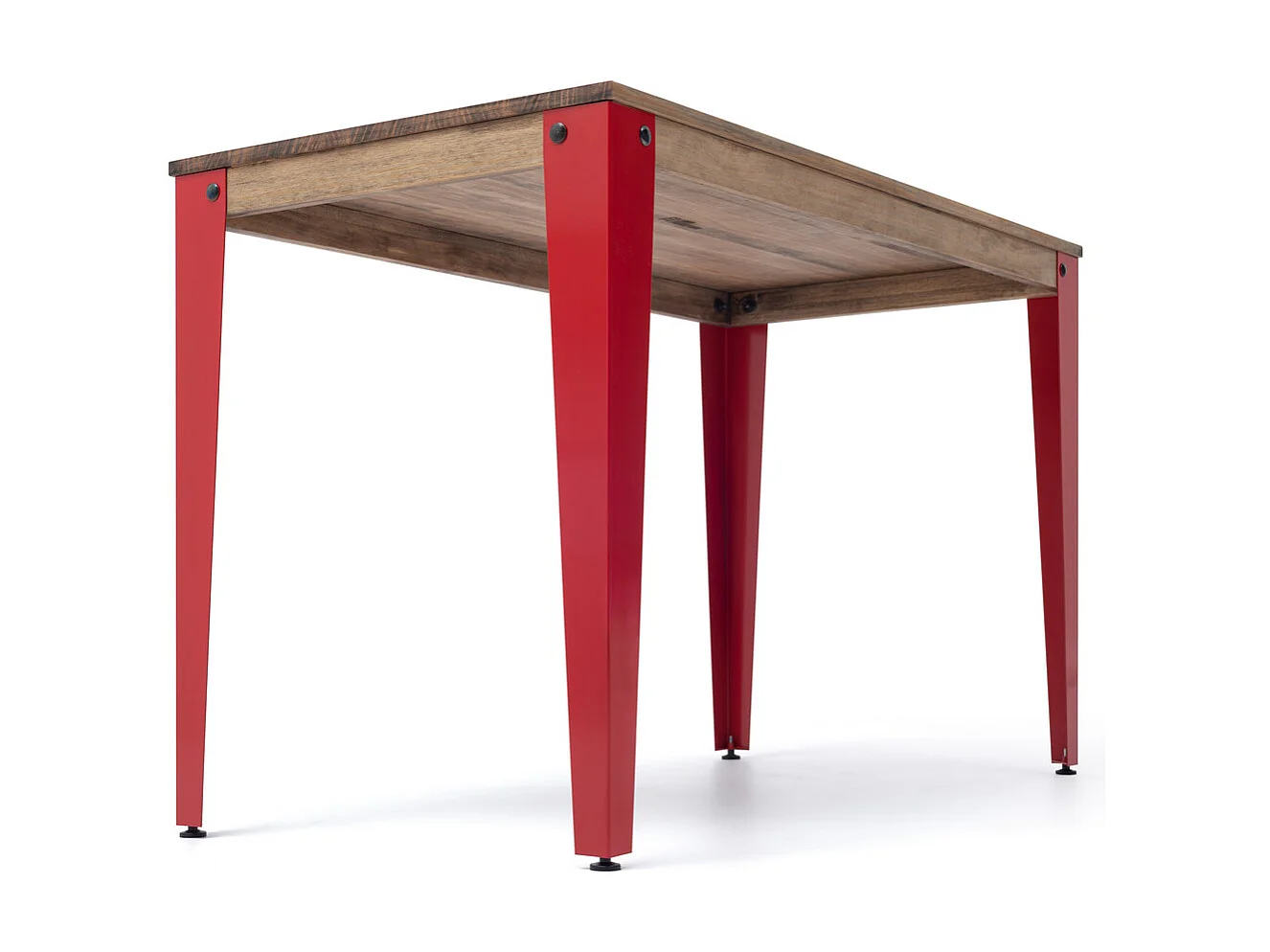Table Salle a Manger Lunds  160x90x75cm  Rouge-Vieilli Box Furniture