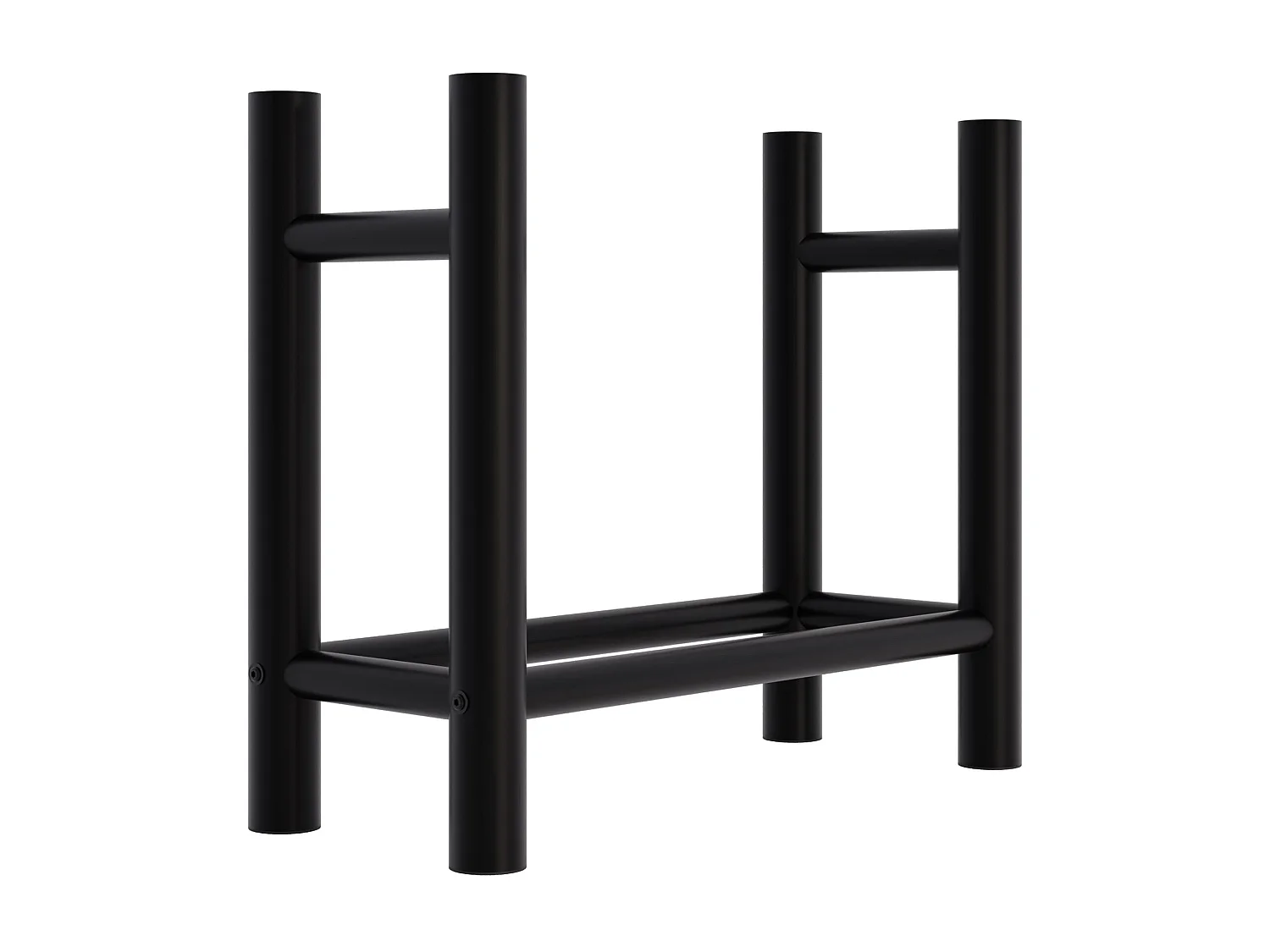 Brandhoutrek  - Metalen - 30x60x60 cm - zwart - Medya