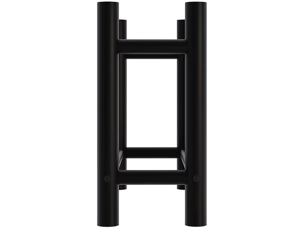 Etagère bois de cheminée - Métal - 30x60x60 cm - Noir - Medya