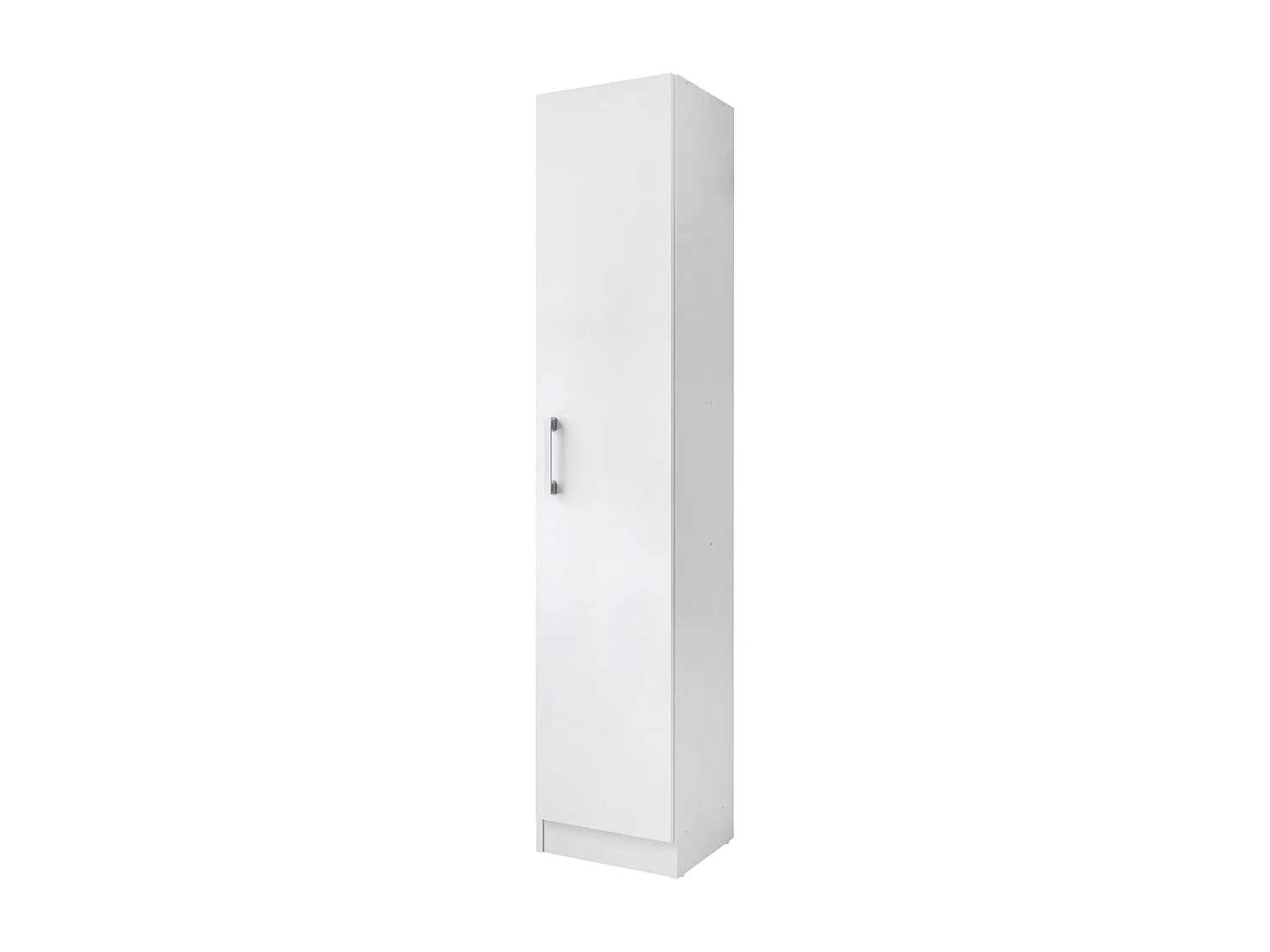 Armoire, placard de rangement avec 1 porte coloris blanc - L. 35 x P. 32 x H. 170 cm