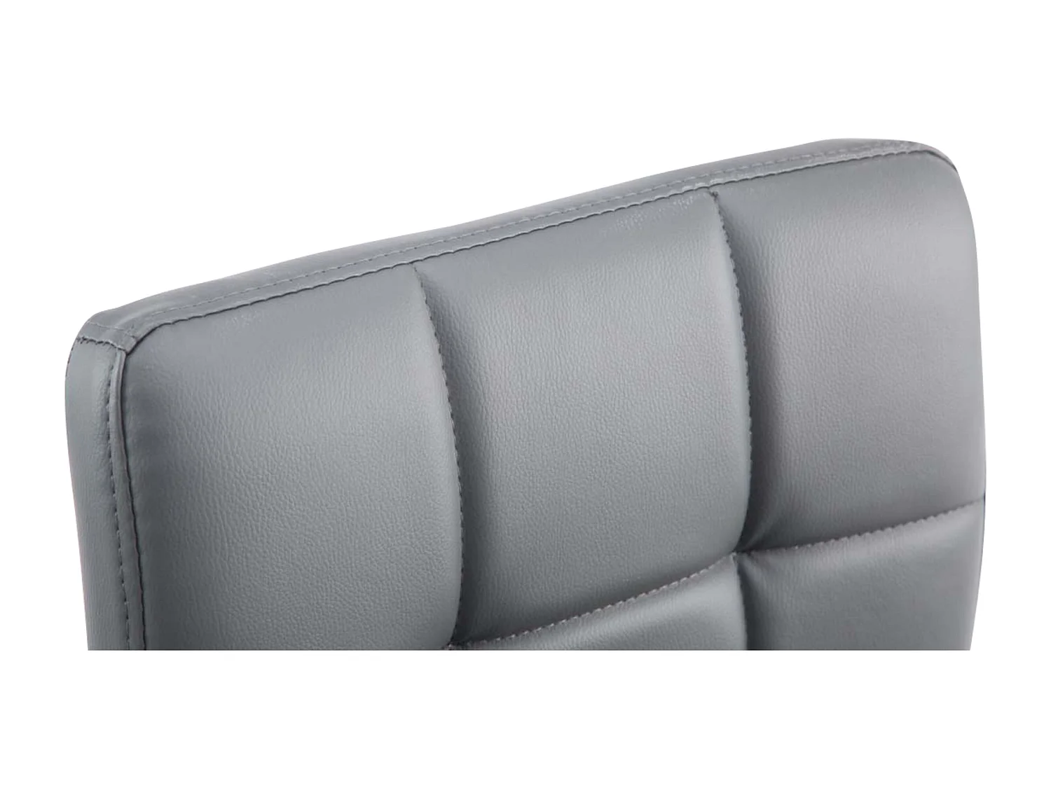 Lot de 4  Chaise longue - Similicuir - Gris - Palma V2