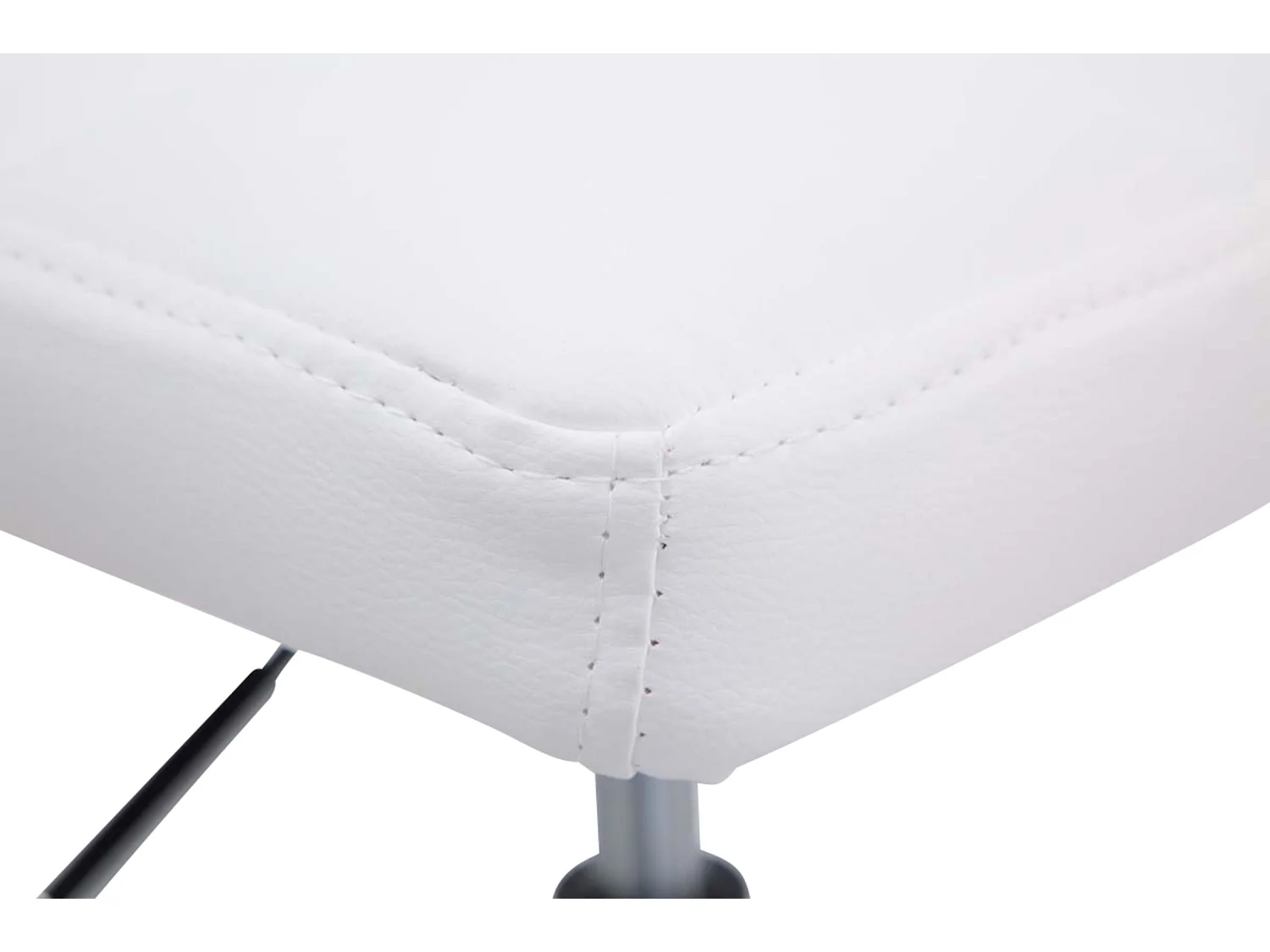 Lot de 4  Chaise longue - Similicuir - Blanc - Palma V2