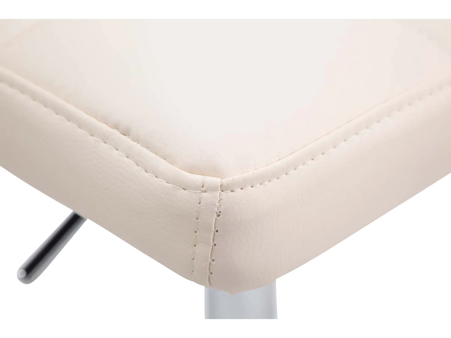 Lot de 4  Chaise longue - Similicuir - Crème - Palma V2