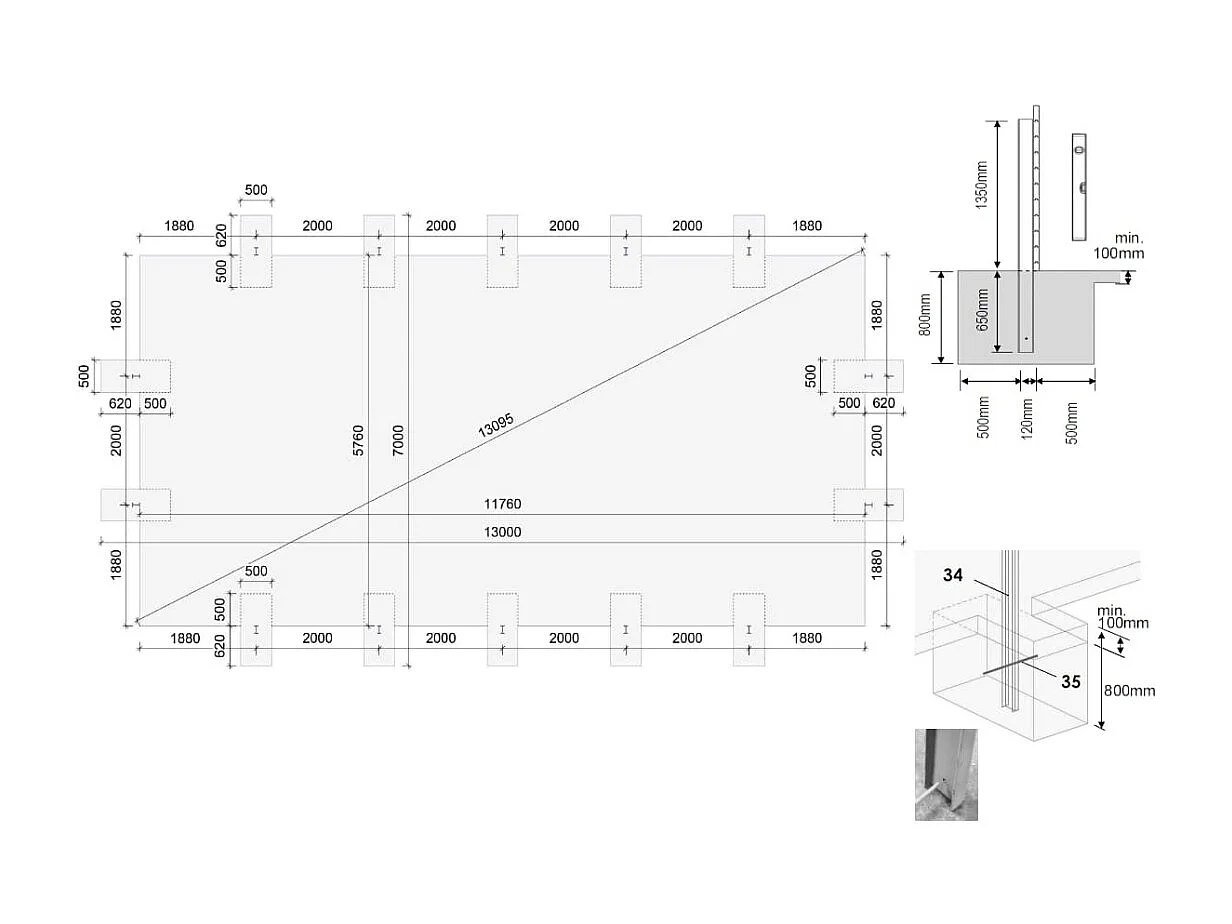 Piscine en bois 12,20x6,20 - H.1,44 m - avec filtration et coffre - BAS762OSPI+SZA - ALTANKA