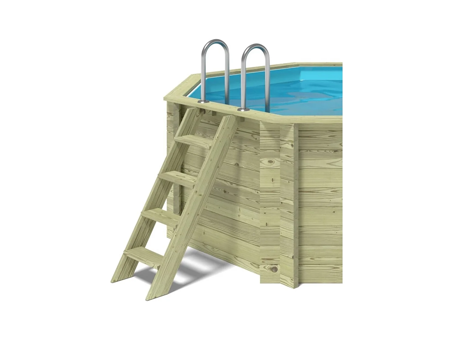 Piscine en bois Coral 3.25x3.25 - H.1.18 m autoportante - BAS7301OSP - ALTANKA
