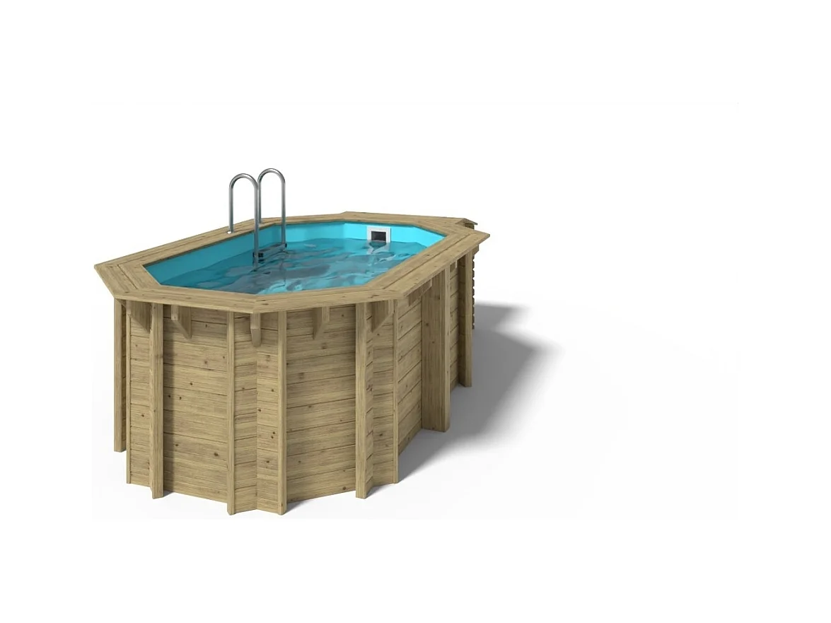 Piscine en bois Coral 3.25x3.25 - H.1.18 m autoportante - BAS7301OSP - ALTANKA