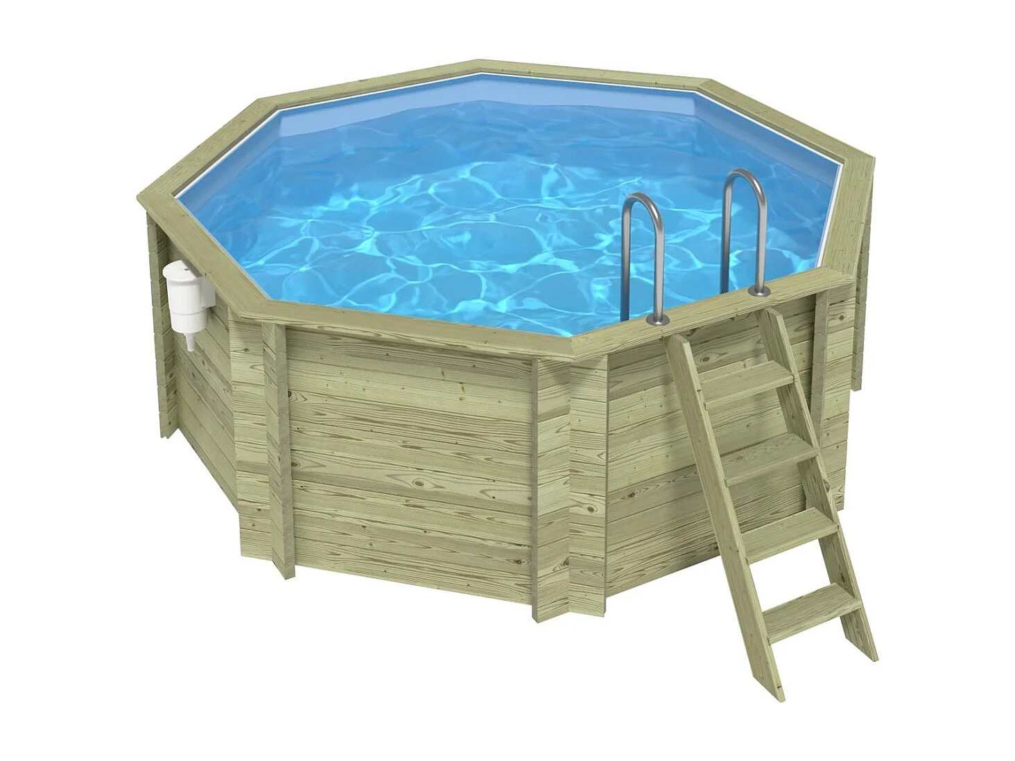 Piscina Coral 3.25 x 3.25 - H.1.18 m, azzurro chiaro, autoportanti - senza cementazione - BAS7301OSP - ALTANKA