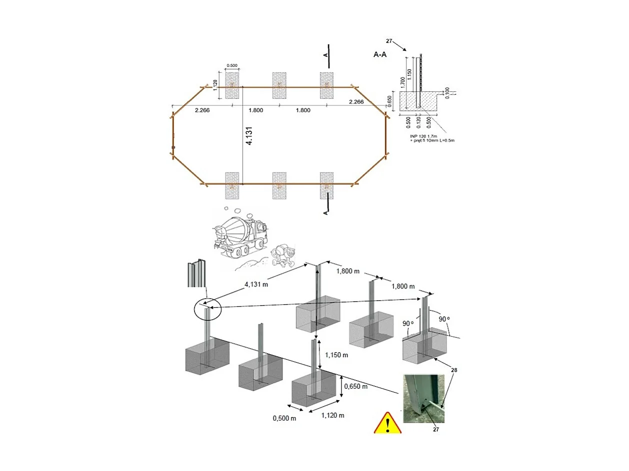 Piscine en bois 8.57x4.57 - H.1.31 m fixations à sceller - BAS746OSPI - ALTANKA