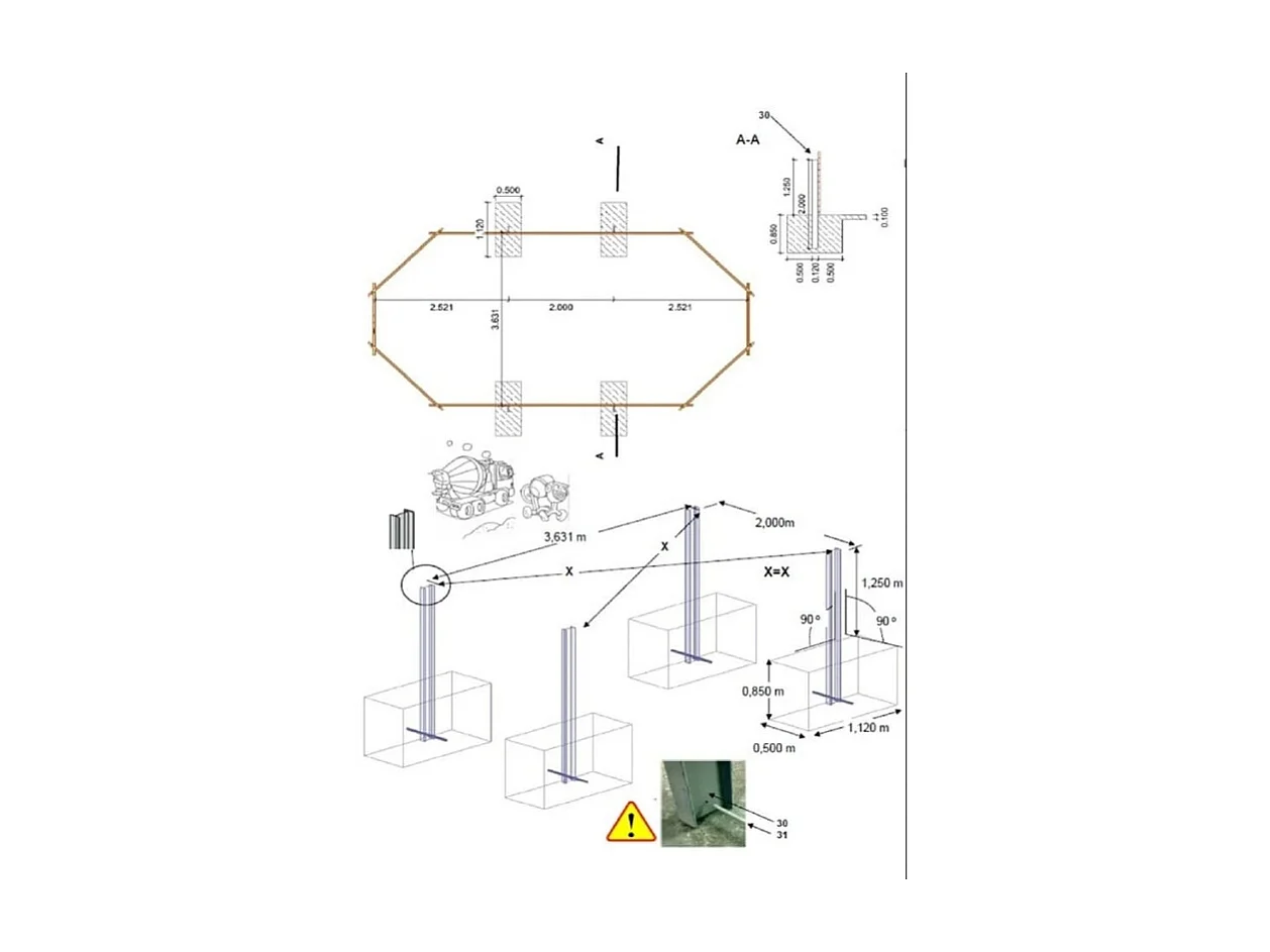 Piscine en bois 7,57x4,07 - H.1,45 m - avec filtration - BAS751OSPI - ALTANKA