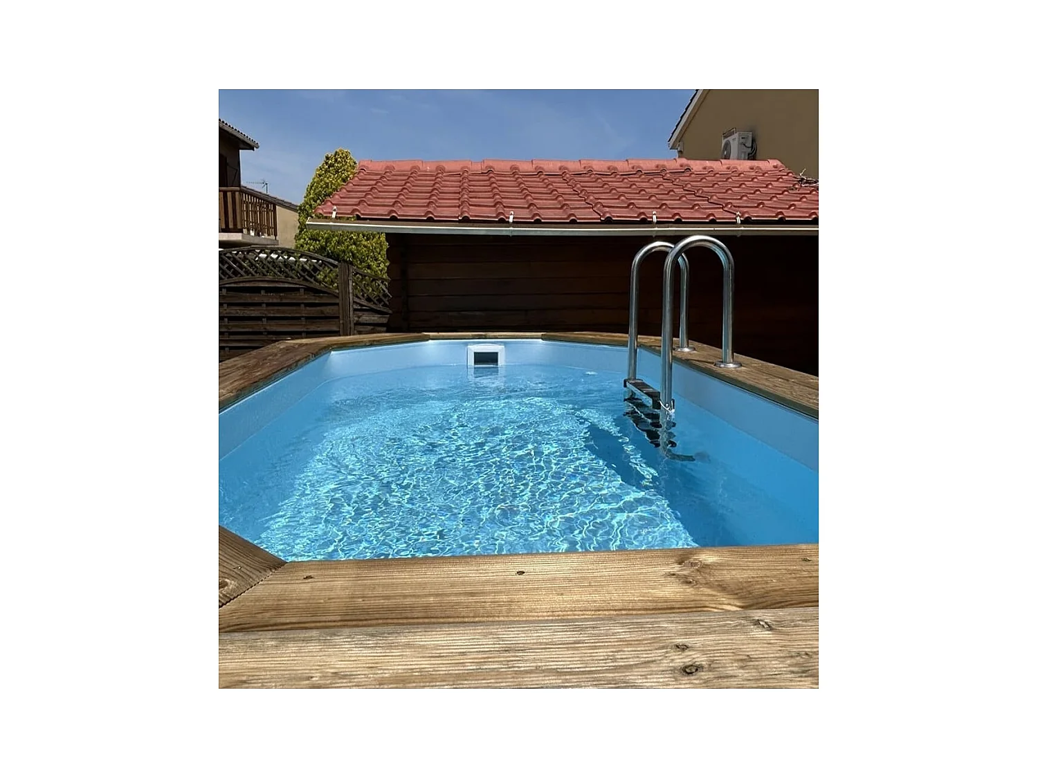 Piscine en bois Nemo 4.3x3 - H.1.18 m fixations à sceller - BAS7302OSPI - ALTANKA