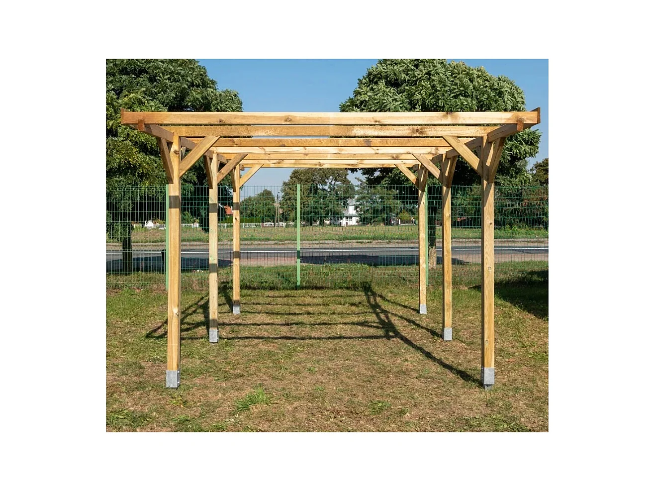 Carport, abri de voiture  3.04x5.12 m - 15.57 m2 - CAR16 - ALTANKA