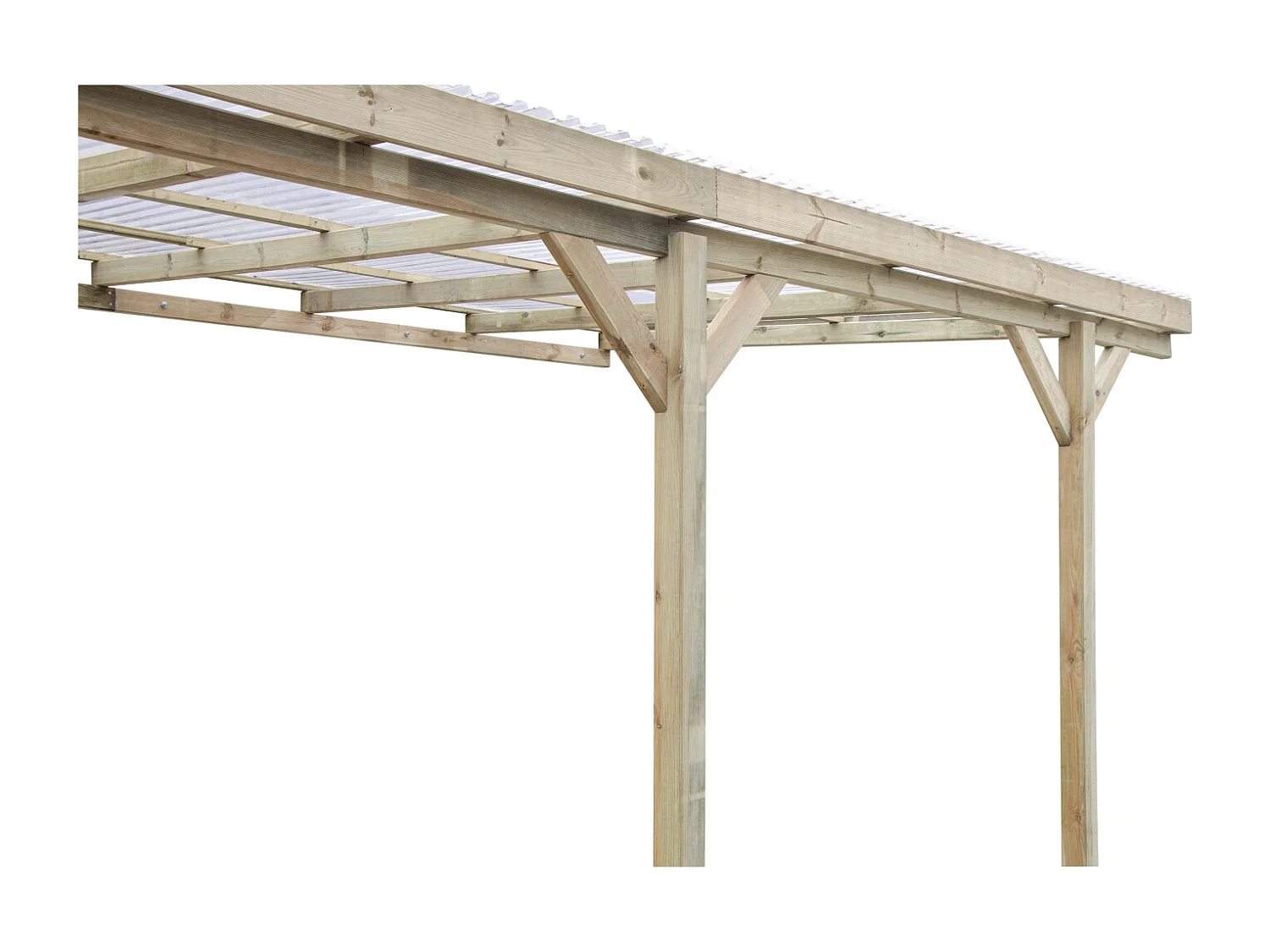 Carport, abri de voiture  3x5.24 m - 15 m2 - couverture PVC  - CAR7-2PVCTR - ALTANKA