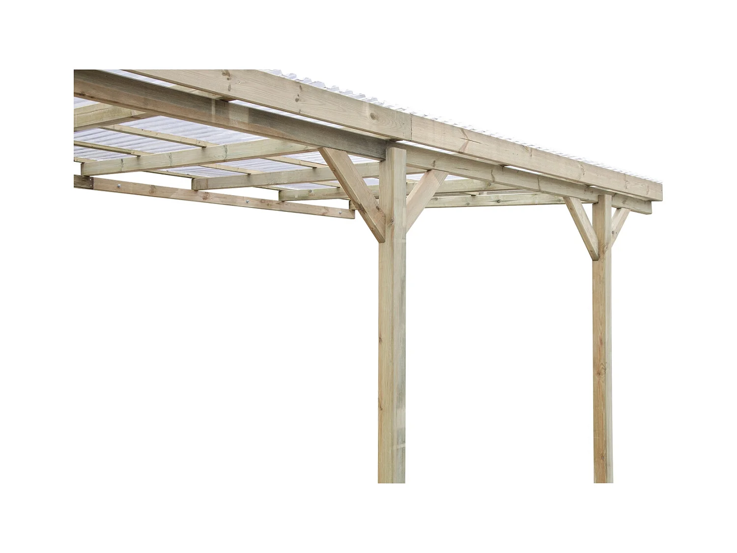 Carport, abri de voiture  3x5.24 m - 15 m2 - couverture PVC  - CAR7-2PVCTR - ALTANKA
