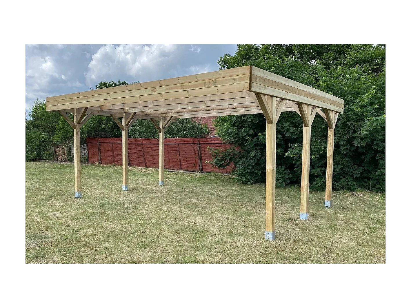 Carport, abri de voiture  6.06x5.03 m - 30.48 m2 - CAR5 - ALTANKA