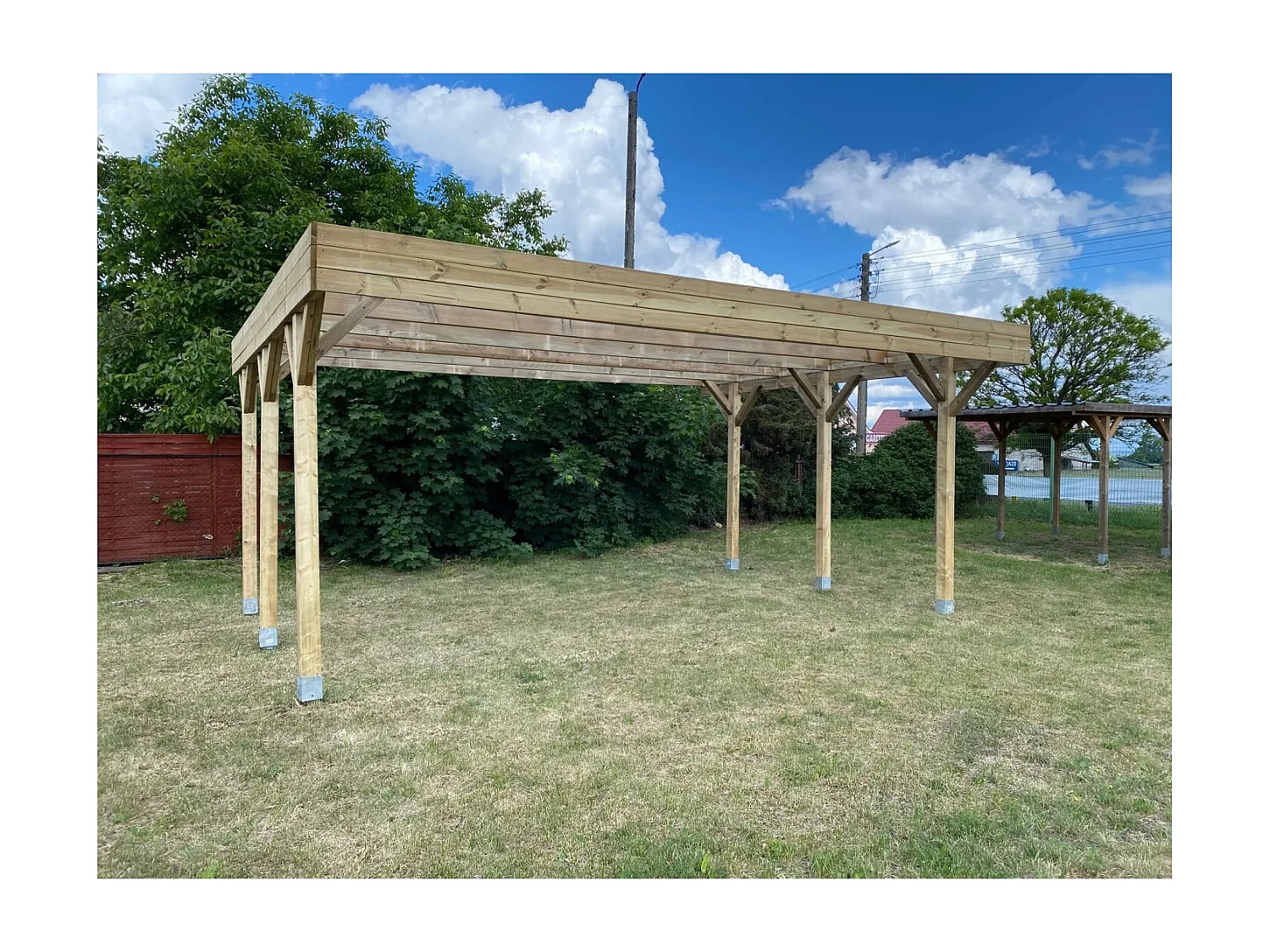 Carport, abri de voiture  6.06x5.03 m - 30.48 m2 - CAR5 - ALTANKA