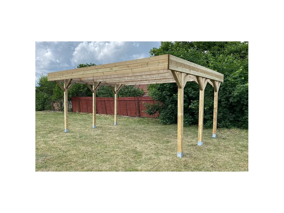 Carport, abri de voiture  6.06x5.03 m - 30.48 m2 - CAR5 - ALTANKA