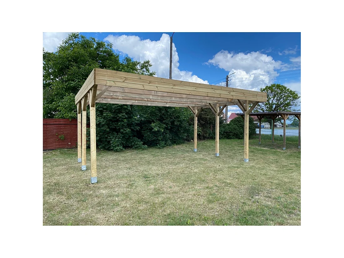 Carport, abri de voiture  6.06x5.03 m - 30.48 m2 - CAR5 - ALTANKA
