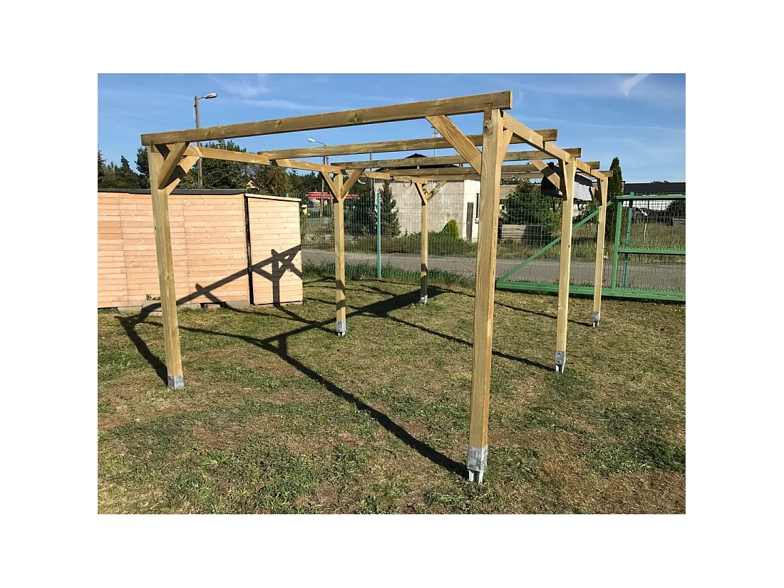 Carport, abri de voiture  3x5.1 m - 15.3 m2 - CAR1 - ALTANKA