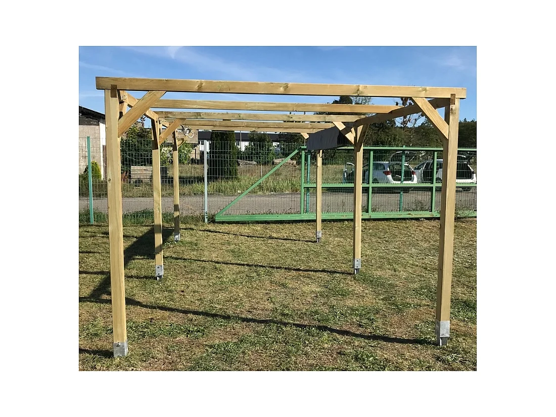 Carport, abri de voiture  3x5.1 m - 15.3 m2 - CAR1 - ALTANKA
