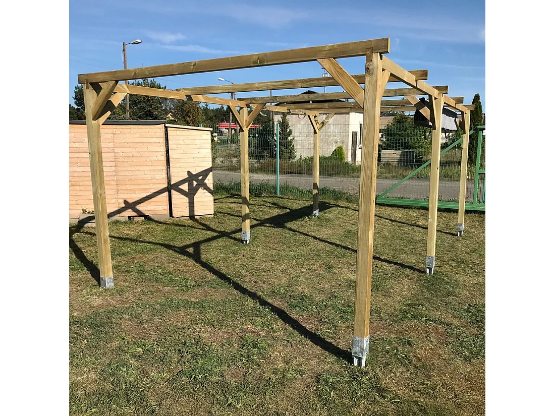 Carport, abri de voiture  3x5.1 m - 15.3 m2 - CAR1 - ALTANKA