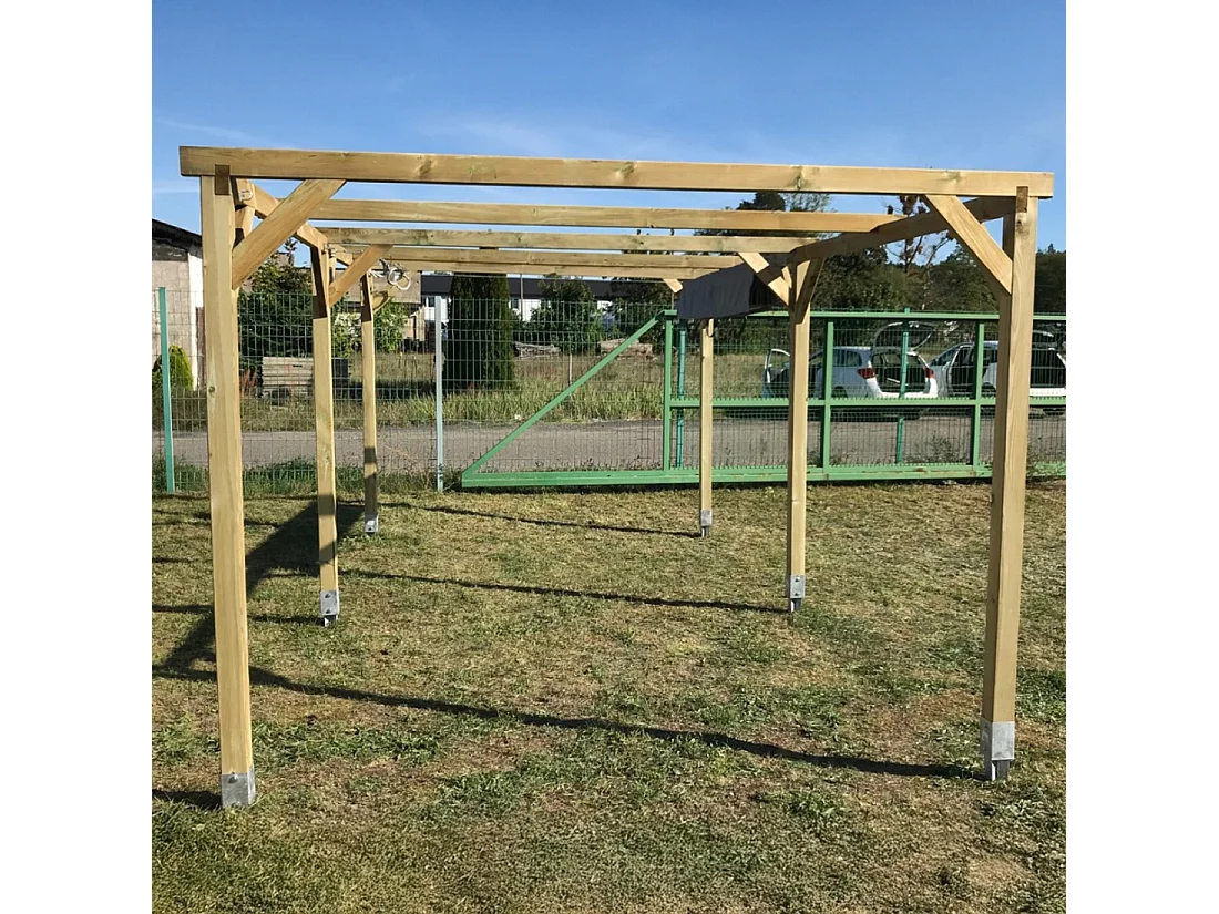 Carport, abri de voiture  3x5.1 m - 15.3 m2 - CAR1 - ALTANKA