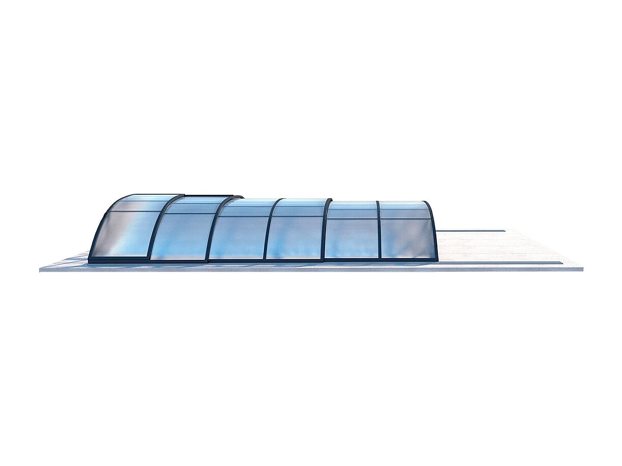 Abri de piscine Horizon - 6.1x2.38 m - polycarbonate alvéolaire 8 mm - pour piscine BAS7306 - ECO306 - ALTANKA