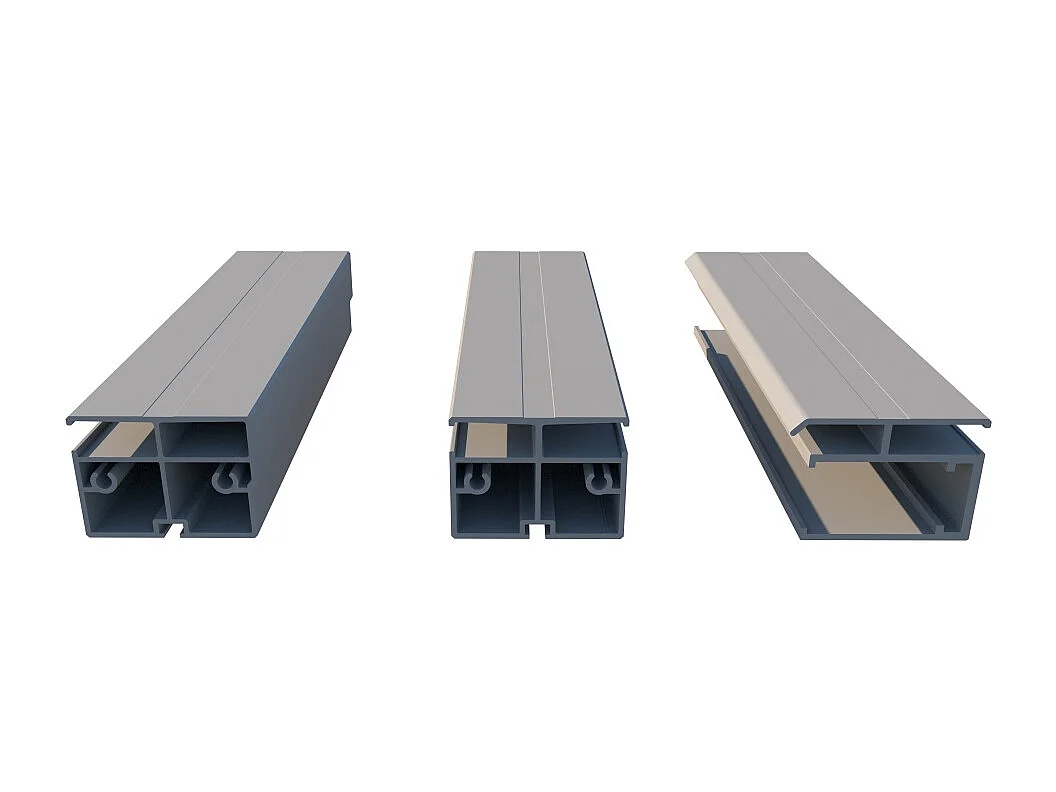 Abri de piscine Horizon pour les modèles 7,20x4,20 m - BAS58, BAS758 - polycarbonate massif 3 mm - Couleur Ral7016 Graphite - ECO222 - ALTANKA