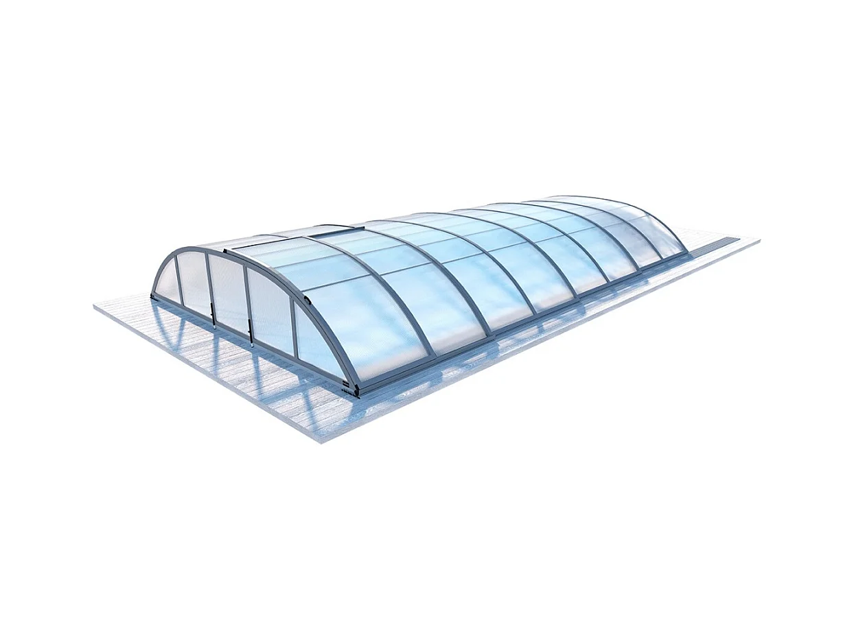 Abri de piscine Horizon - 8,58x3,92 m - polycarbonate alvéolaire 8 mm - pour piscine BAS7309 - ECO309 - ALTANKA