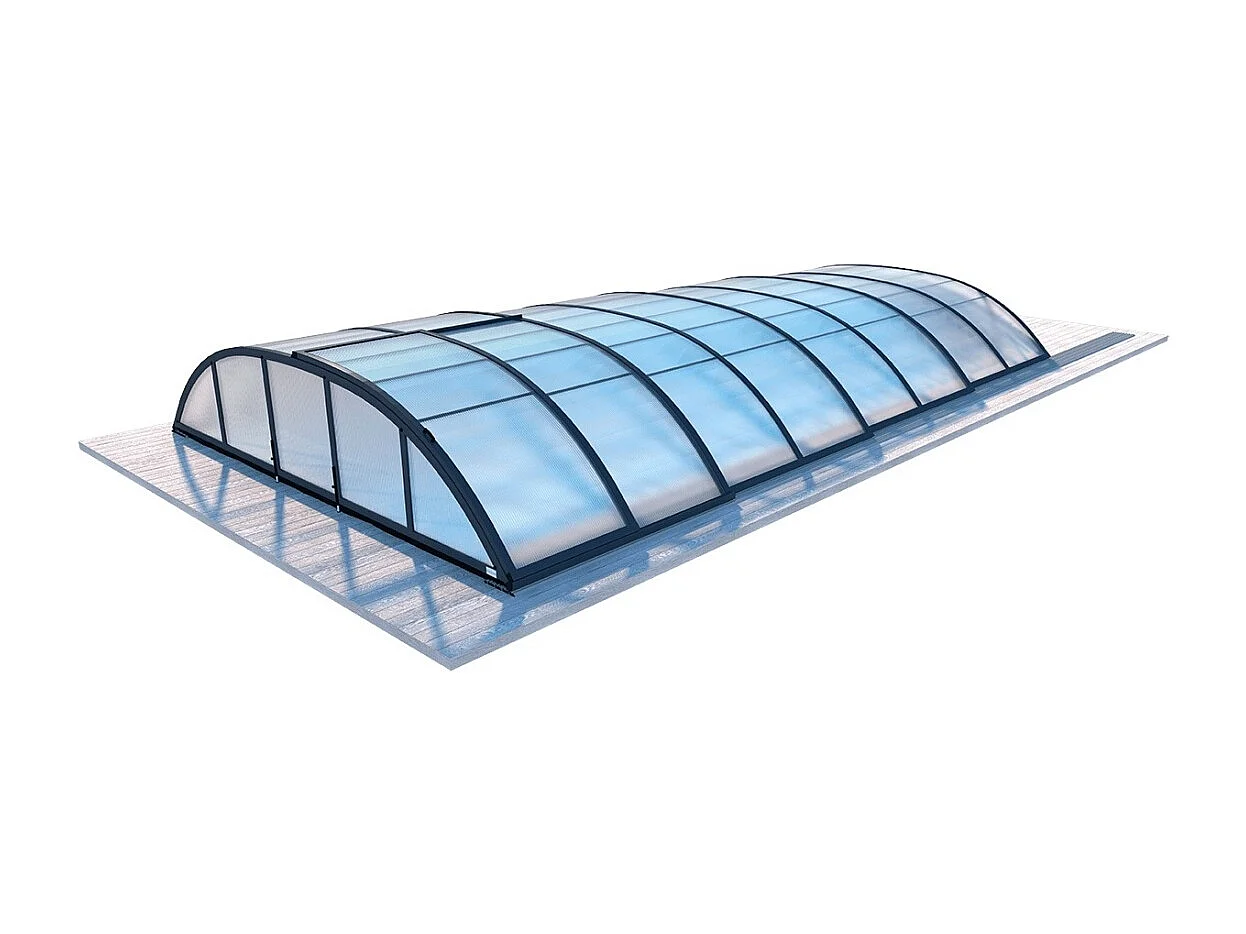 Abri de piscine Horizon - 8.58x3.92 m - polycarbonate alvéolaire 8 mm - pour piscine BAS7309 - ECO309 - ALTANKA