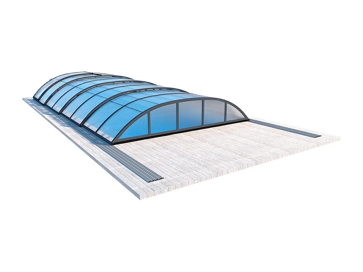 Abri de piscine Horizon - 8.58x3.92 m - polycarbonate alvéolaire 8 mm - pour piscine BAS7309 - ECO309 - ALTANKA