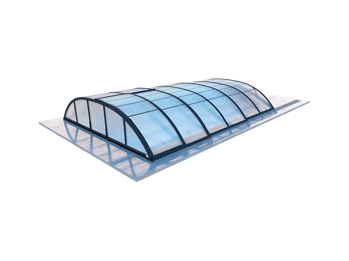Abri de piscine Horizon - 4,33x2,52 m - polycarbonate alvéolaire 8 mm - pour piscine BAS7302, BAS7303 - ECO302 - ALTANKA