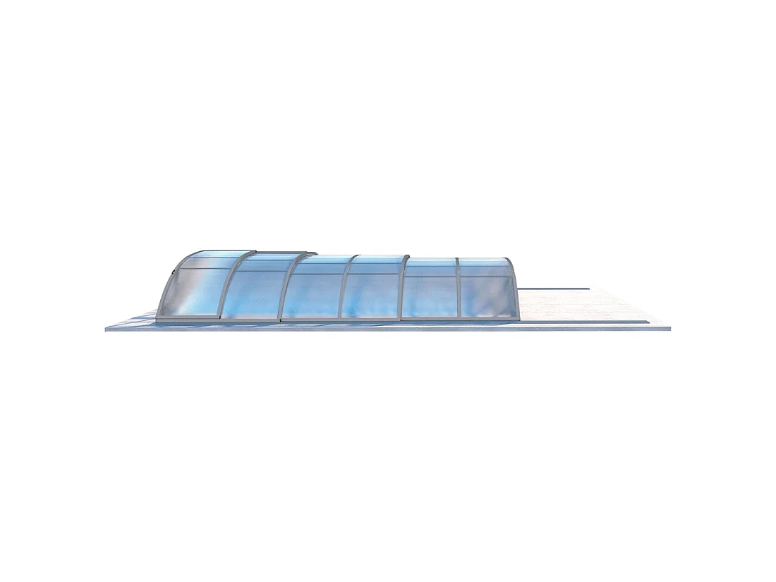 Copertura telescopica per piscina Horizon - 4.33x2.52 m - Policarbonato alveolare da 8 mm - per la piscina BAS7302. BAS7303 - ECO302 - ALTANKA