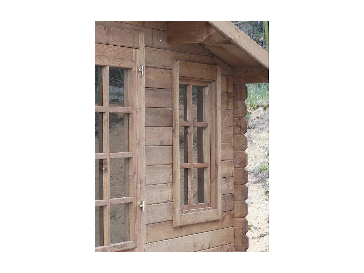 Casetta da giardino in legno - 20m2 - 5x4m - impregnata - 28mm - colore: marrone - DOM566 - ALTANKA