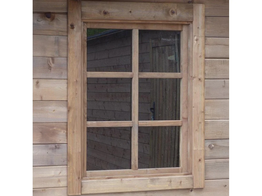 Casetta da giardino in legno - 20m2 - 5x4m - impregnata - 28mm - colore: marrone - DOM566 - ALTANKA