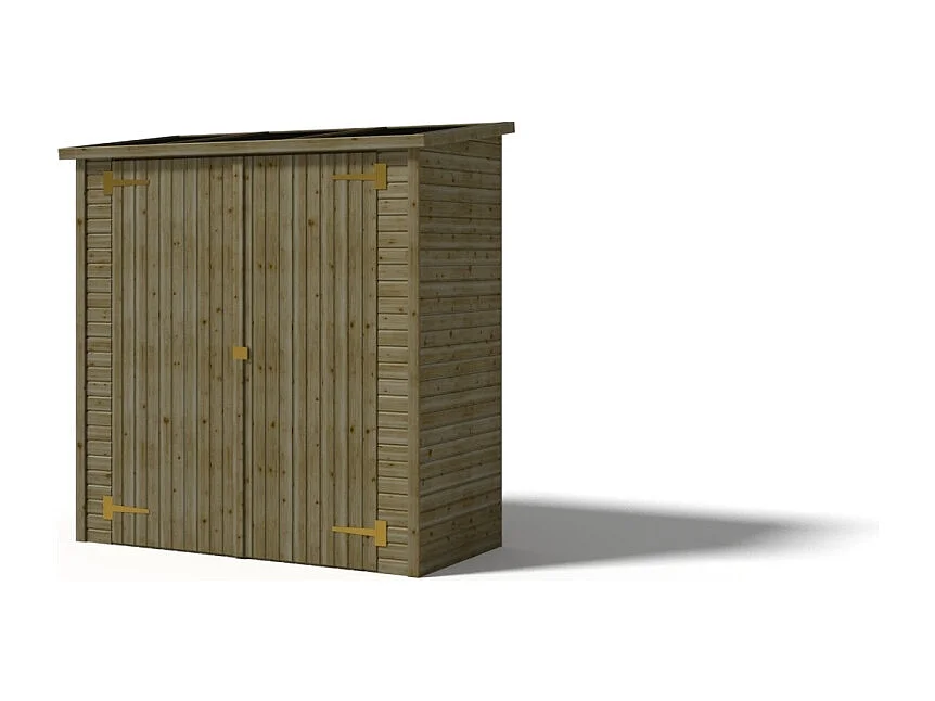 Armoire de jardin à outils 1.66x0.82 m H.1.86 - avec plancher et paroi arrière - DOM84 - ALTANKA