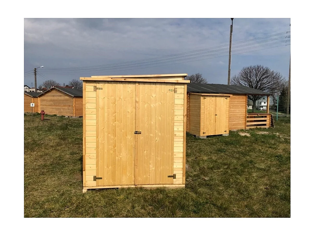 Armoire de jardin à outils 1.66x0.82 m H.1.86 - avec plancher et paroi arrière - DOM84 - ALTANKA