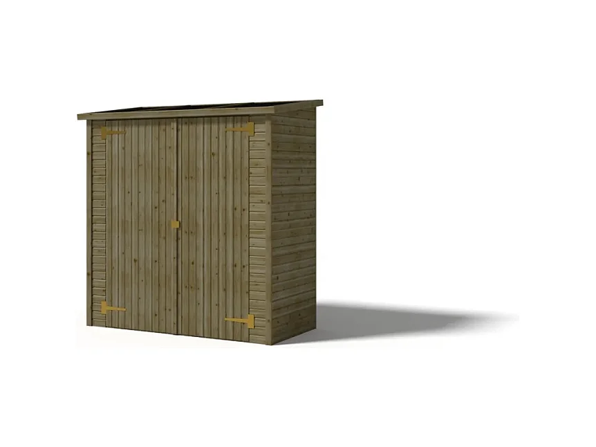 Armoire de jardin à outils 1,66x0,82 m H.1,86 - avec plancher et paroi arrière - DOM84 - ALTANKA