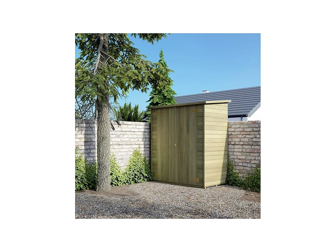 Armoire de jardin à outils 1.66x0.82 m H.1.86 - avec plancher et paroi arrière - DOM84 - ALTANKA