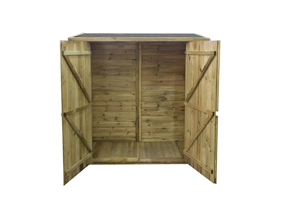 Armoire de jardin à outils 1.66x0.82 m H.1.86 - avec plancher et paroi arrière - DOM84 - ALTANKA