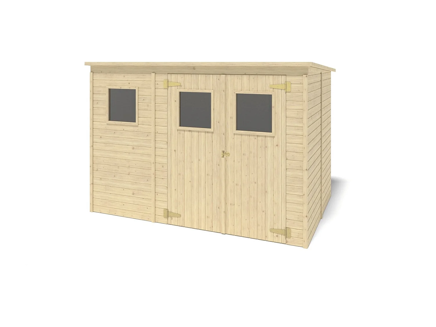 Casetta da giardino in legno 4.86 m2 - 2.7x1.8 m - 12.5 mm - DOM421 - ALTANKA