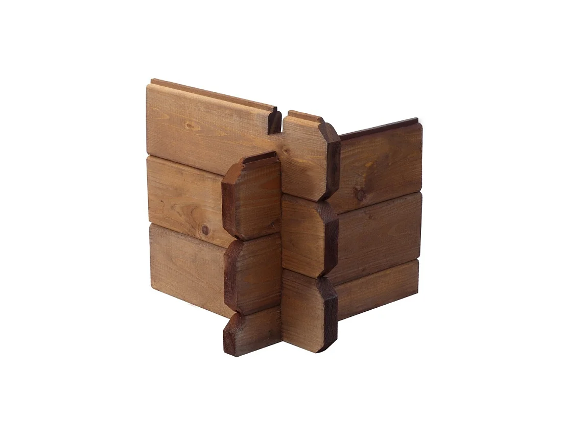 Abri de jardin en bois - 9m2 - 3x3m - Traité - Ep. 28mm - Couleur: marron - DOM427 - ALTANKA