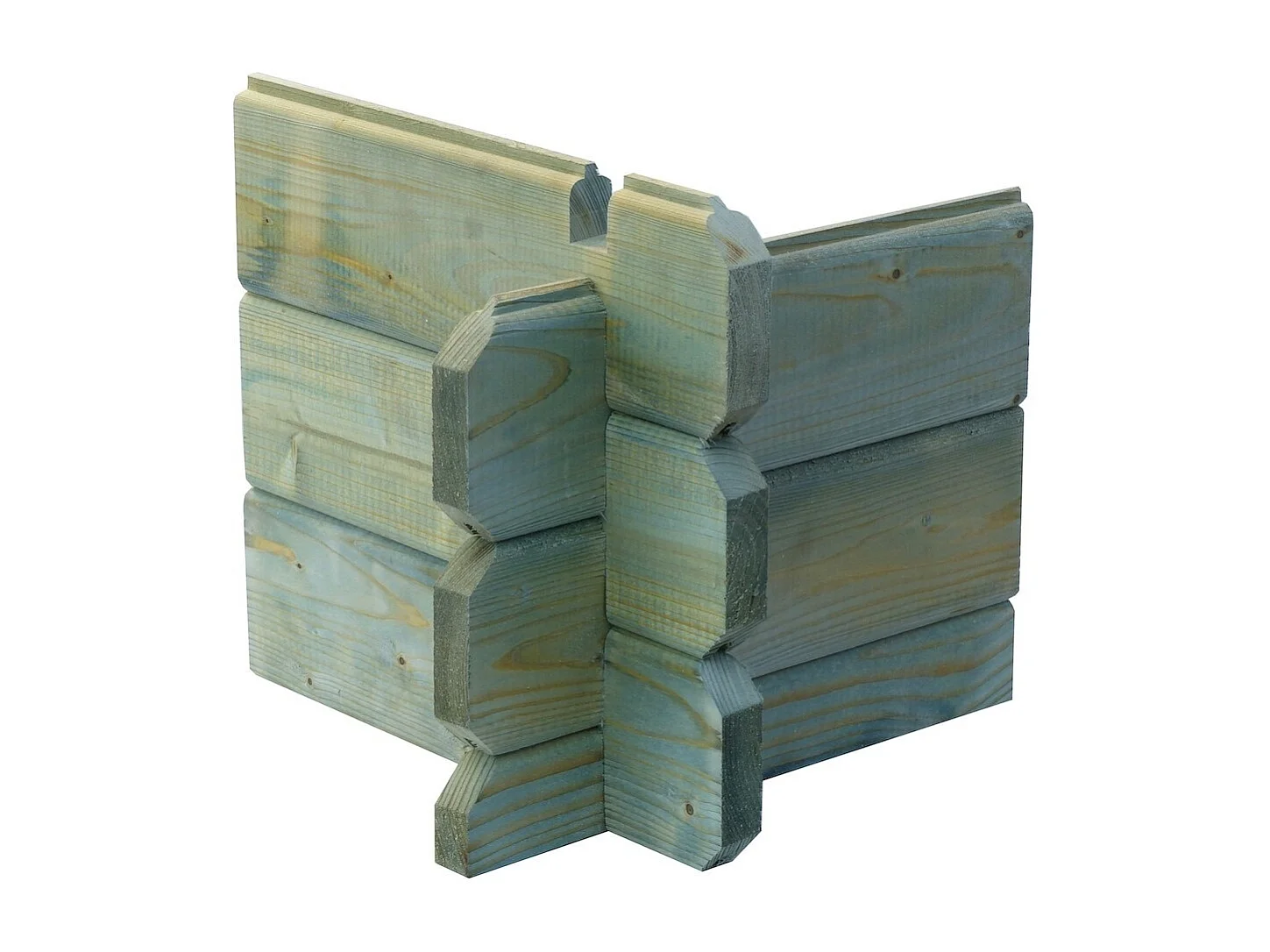 Casetta da giardino in legno - 9m2 - 3x3m - impregnata - 28mm - colore: verde - DOM458 - ALTANKA