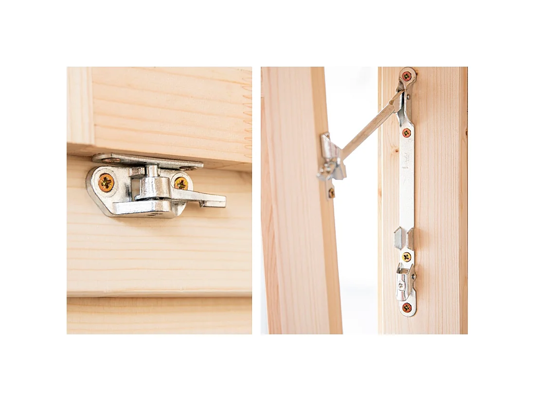 Casetta da giardino in legno - 15.21m2 - 3.9x3.9m - 40mm - colore: naturale - DOM658 - ALTANKA