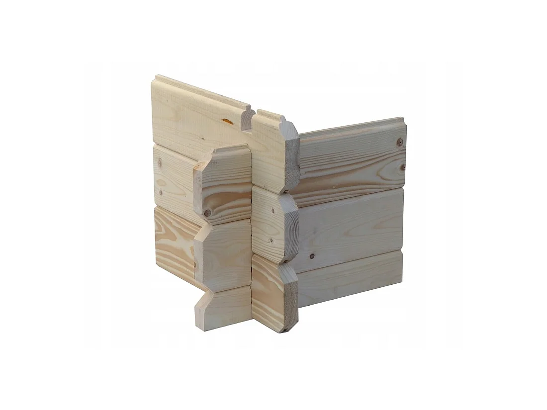 Casetta da giardino in legno - 16m2 - 4x4m - 28mm - colore: naturale - DOM149 - ALTANKA
