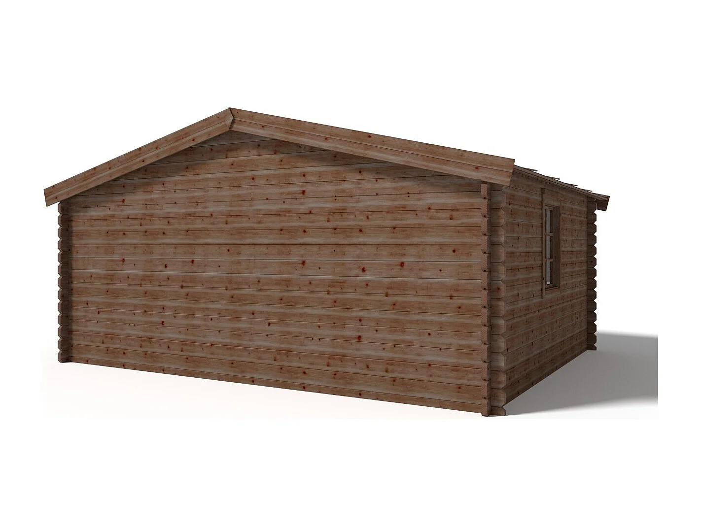 Abri de jardin en bois - 20m2 - 5x4m - Traité - Ep. 45mm - Couleur: marron - DOM376 - ALTANKA