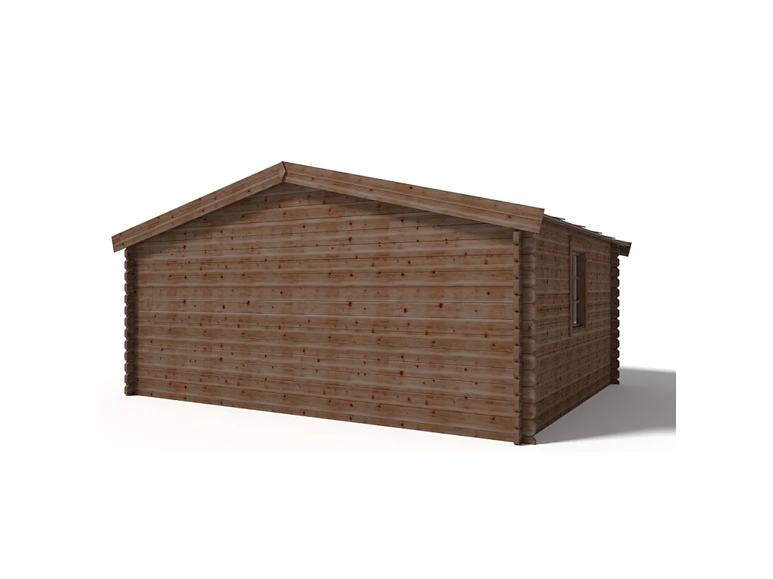 Casetta da giardino in legno - 20m2 - 5x4m - impregnata - 45mm - colore: marrone - DOM376 - ALTANKA