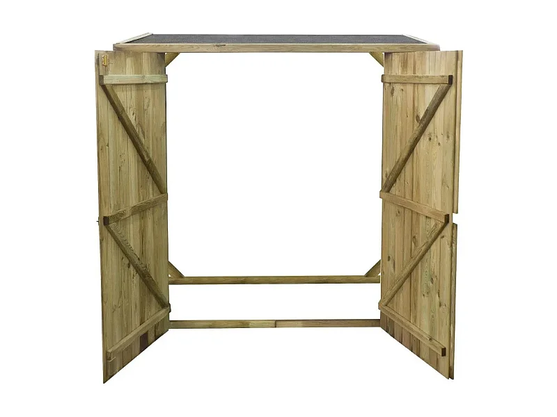 Armoire de jardin à outils 1.66x0.82 m H.1.86 - DOM85 - ALTANKA