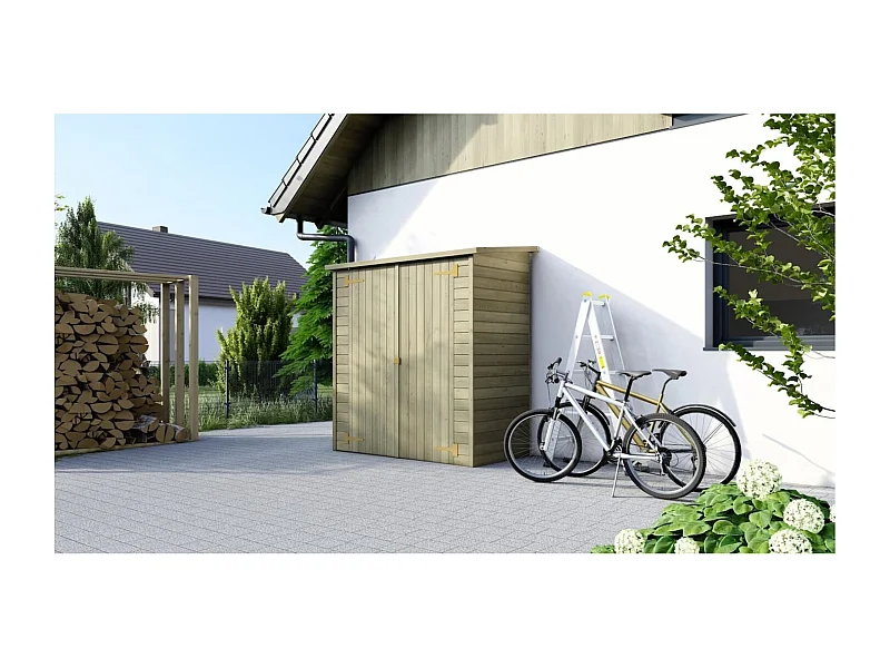 Armoire de jardin à outils 1.66x0.82 m H.1.86 - DOM85 - ALTANKA