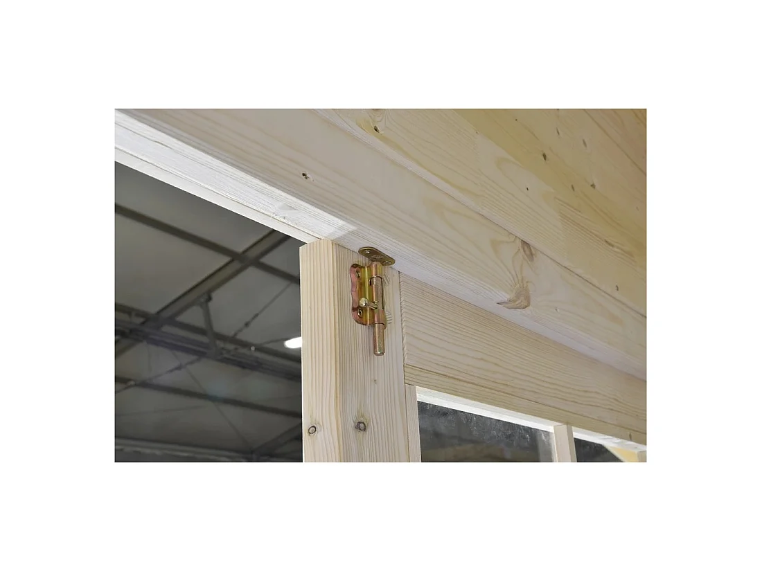 Casetta da giardino in legno - 11.7m2 - 3.9x3m - 34mm - colore: naturale - DOM561 - ALTANKA